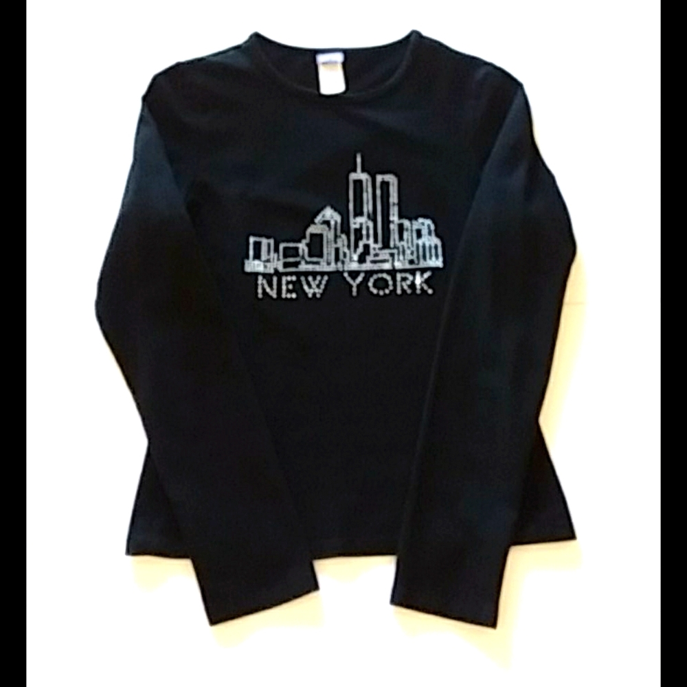 Davida New York Skyline With Twin Towers Tee